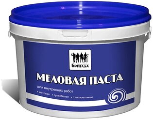 Меловая паста «Бригада» побелка для внутренних работ 3кг (упаковка 4шт)