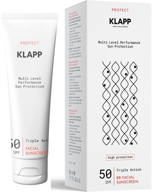 Солнцезащитный BB крем KLAPP SUN PROTECT Multi Level Performance SPF50, 50