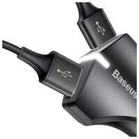 Автомобильная зарядка Baseus Small Rocket QC3.0 Dual-USB Car Charger CCALL-RK01/RK02 белый