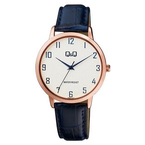 Наручные часы Q&Q QB34-104, белый, золотой высококачественные брендовые женские часы трендовые часы с арабскими цифрами классические женские полосатые нейлоновые часы с ремешком