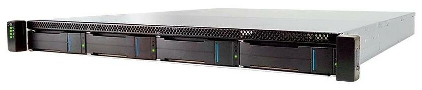 EonStor GSe Pro 1000 1U/4bay, Single controller 4x1G iSCSI, 2xUSB 3.0, 2x USB 2.0, 1x4GB, 2x(PSU+FAN Module), 4x drive trays (only supports SATA drive