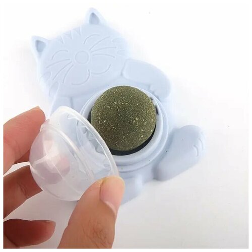 Лакомство игрушка для кошек / Кошачья мята / Леденец с кошачьей мятой / Мята/Игрушка для кошек/цвет синий/размер 10х6.8см