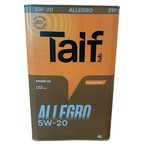 TAIF ALLEGRO 5W20 4л SP, GF-6