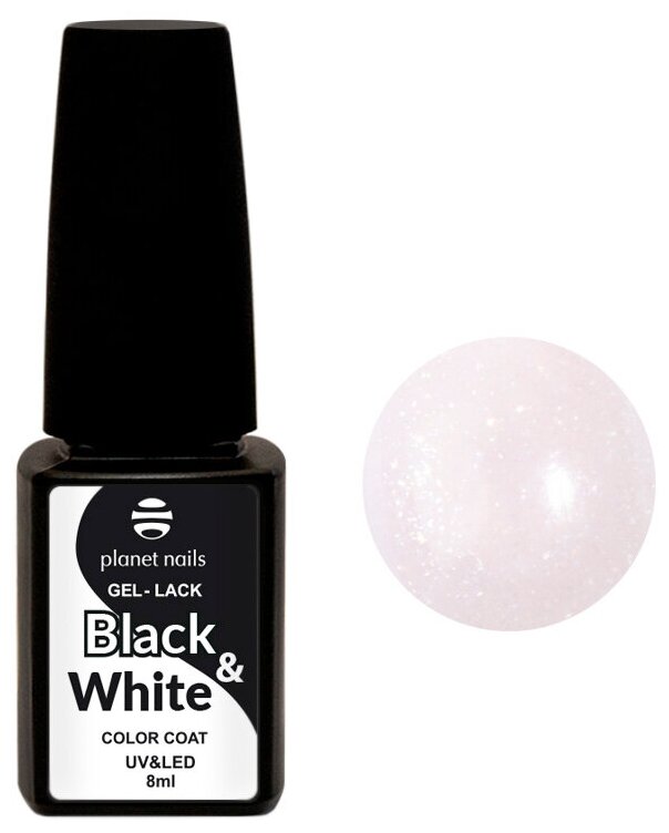 Гель-лак Planet nails Black&White №441 8 мл арт.12441