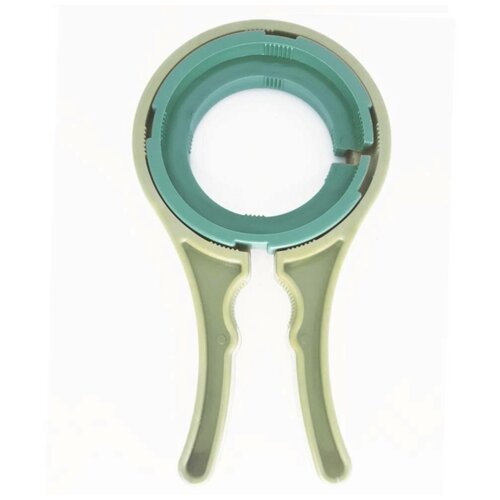 Открывалка ключ для завинчивающихся крышек 5 радиусов зеленый 159₽