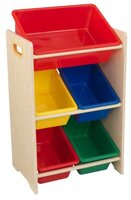 Стеллаж KidKraft с 5 контейнерами 43 х 30 х 74 (15472_KE) Яркий