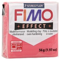 Полимерная глина FIMO Effect запекаемая полупрозрачный красный (8020-204), 57 г