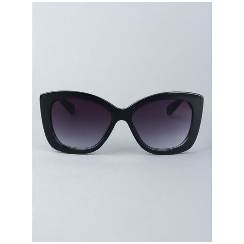 фото Солнцезащитные очки tropical, бабочка, оправа: пластик, градиентные, с защитой от уф, для женщин, черный
