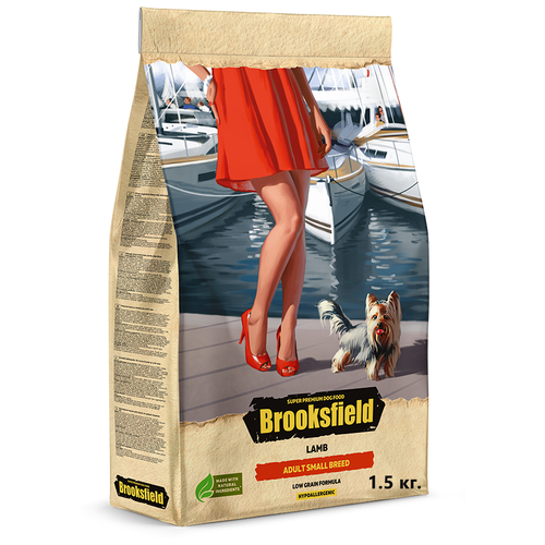 Корм сухой для собак мелких пород 1,5 кг BROOKSFIELD (Бруксфилд) Adult Dog Small Breed, Ягнёнок