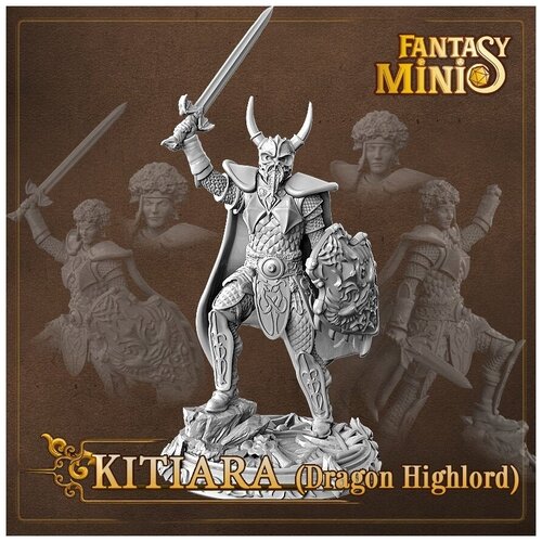 Китиара, миниатюра для для DnD (Dungeons and Dragons, ДнД) Dragonlance