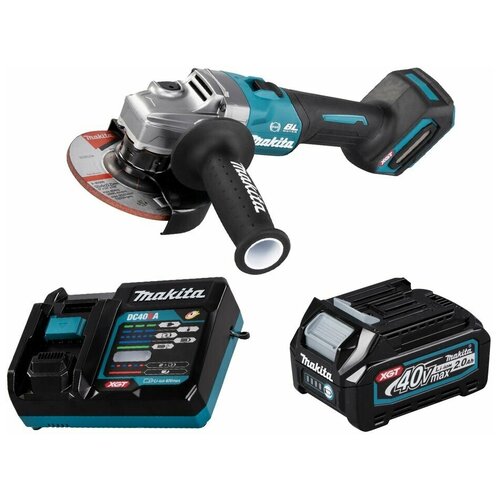 Шлифмашина угловая аккумуляторная 40В XGT 125мм Li-Ion 1x2Ач Makita GA005GA101 4419000₽