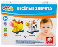 Интерактивная развивающая игрушка S+S Toys Веселые зверята корова