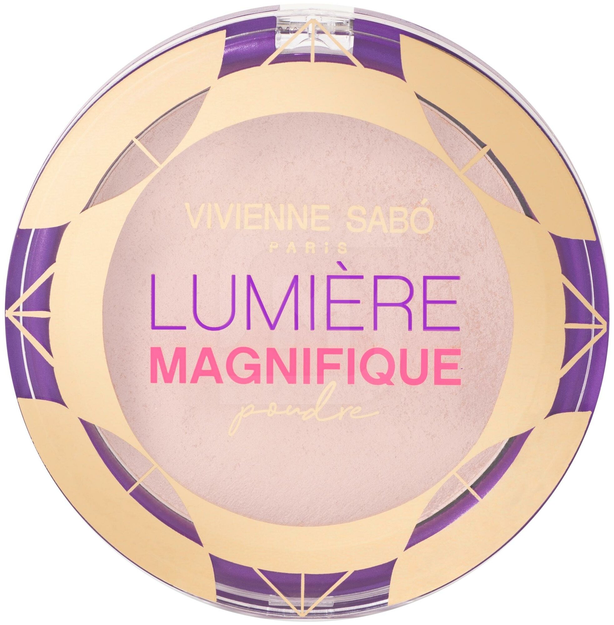 Vivienne Sabo Пудра компактная сияющая Lumiere Magnifique 1 шт. 02 6 г - фотография № 4