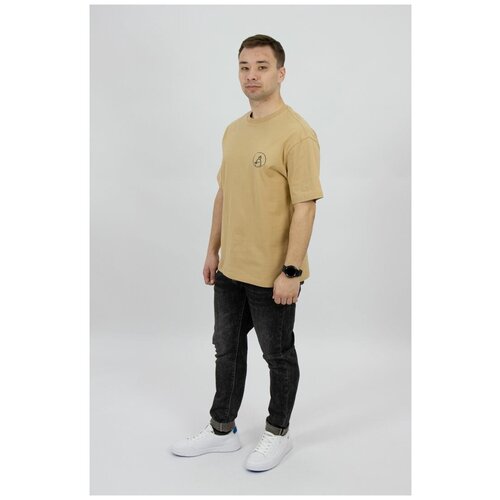 Футболка размер 54, бежевый