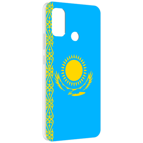 Чехол MyPads флаг Казахстана-1 для UleFone Note 10P / Note 10 задняя-панель-накладка-бампер чехол mypads герб флаг южная осетия 1 для ulefone note 10p note 10 задняя панель накладка бампер