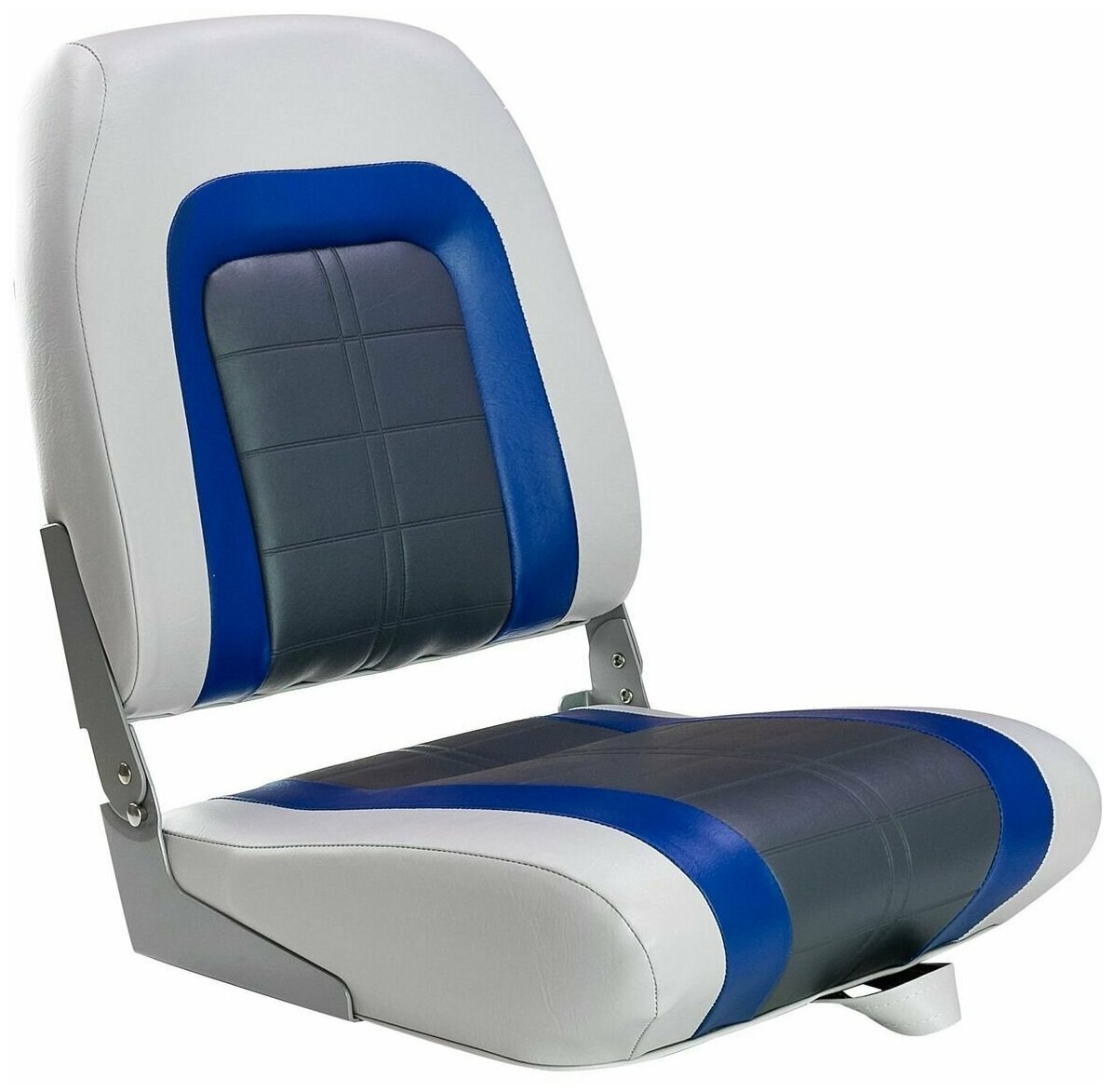 Кресло мягкое складное Special, обивка винил, цвет серый/синий/угольный, Marine Rocket 76236GBC-MR - фотография № 1