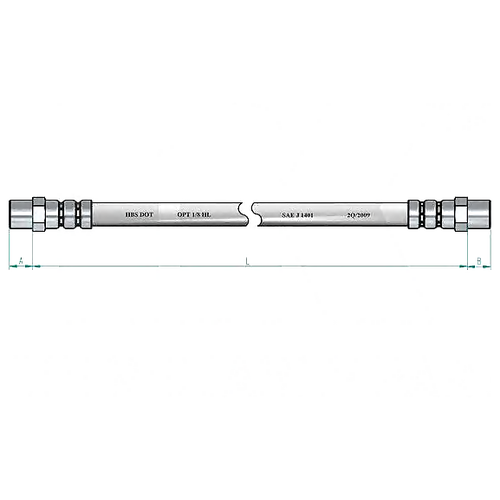 Шланг Тормозной Bmw Mercedes Volvo 65-93 Nk854808