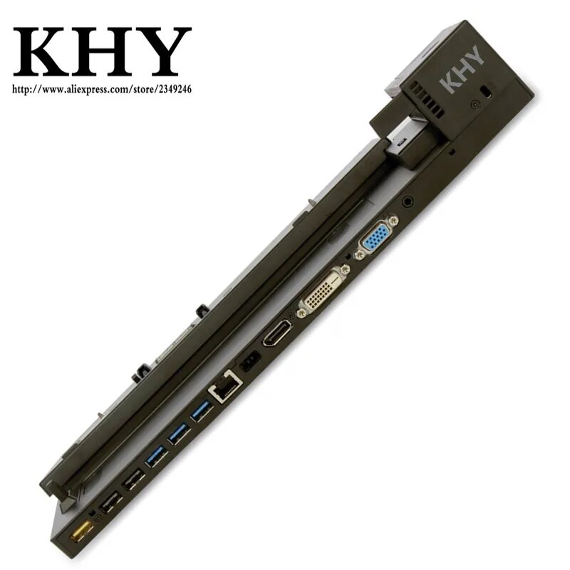 Модельный репликатор 40A10 ThinkPad Pro для ThinkPad T540p T550 T560 T570 X240 X240s X250 X260 X270 W540 W541 W550 04W3948, Черный