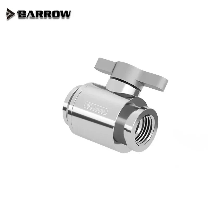 Барроу Мини шаровый кран из меди G1/4"x2, Silver