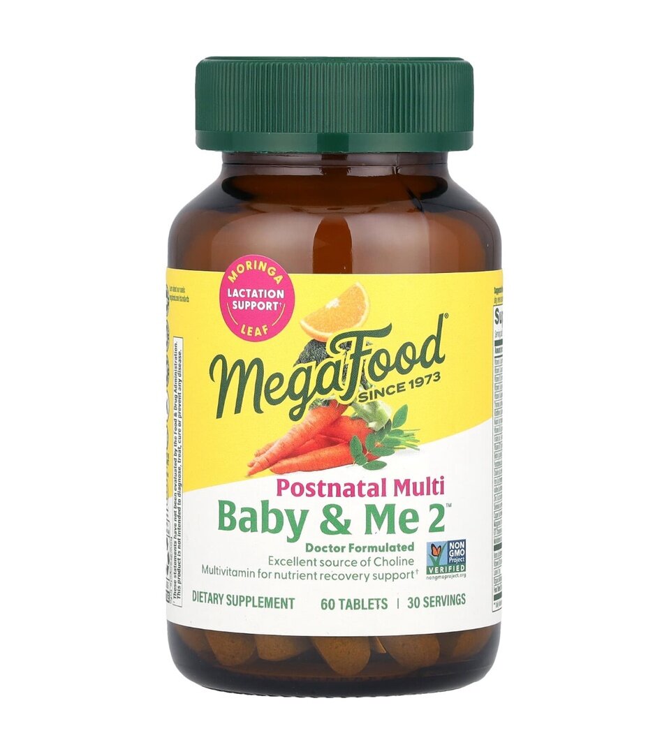 MegaFood Baby Me мультивитамины для послеродового периода 60 шт