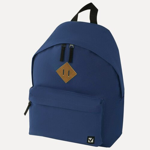 Изображение товара Рюкзак молодежный Brauberg, сити-формат (410х320х140мм) однотонный, синий (225373)