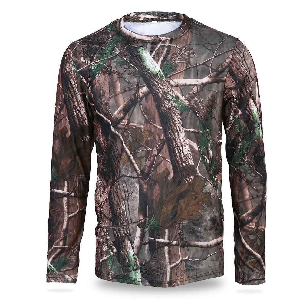 Мужская футболка с длинным рукавом быстросохнущая одежда для кемпинга активного отдыха и спорта (XL)