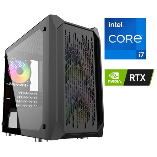 Игровой компьютер CyberNote B68 (Intel Core i7-10700F 2.9ГГц, DDR4 32Гб, SSD 1Тб, NVIDIA GeForce RTX3050 8Гб, Win10Pro)