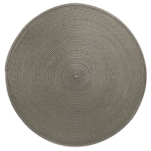 Салфетка подстановочная круглая Harman Улитка 38 см, темно-серая