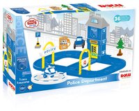 Dolu Игровой набор парковка, заправка, Полицеский участок Kit 5151 синий