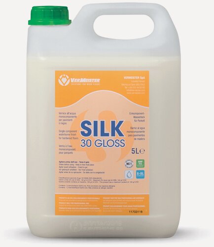 Изображение товара SILK Vermeister Водный лак (полуматовый) для паркета однокомпонентный 5л.