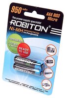 Аккумулятор Ni-Mh 950 мА·ч ROBITON RTU950MHAAA-2 BL2 2 шт блистер