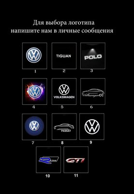 Штатная подсветка дверей Фольцваген Passat (2000-2005)