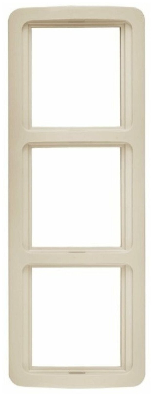 фото Панель СВЕТОЗАР гамма тройная вертикальная, цвет бежевый, SV-54149-B