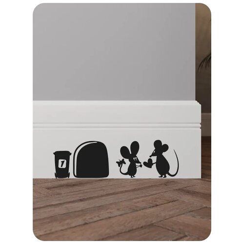 Наклейка для помещения Наклейки за Копейки Влюблённые Мышки