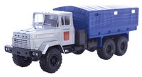 Грузовик Autotime (Autogrand) КРАЗ-6322 полиция (65087) 1:43 9 см серебристый/синий