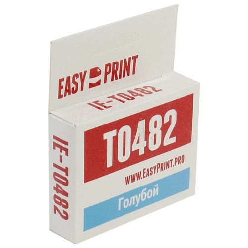 Картридж EasyPrint IE-T0482, 430 стр, голубой картридж easyprint lp 92