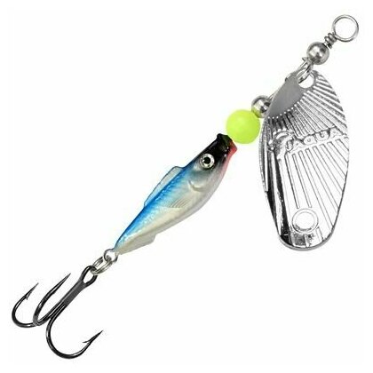 Блесна для рыбалки AQUA FISH SHELL-2 9,0g, цвет 06 (серебро), 1 штука