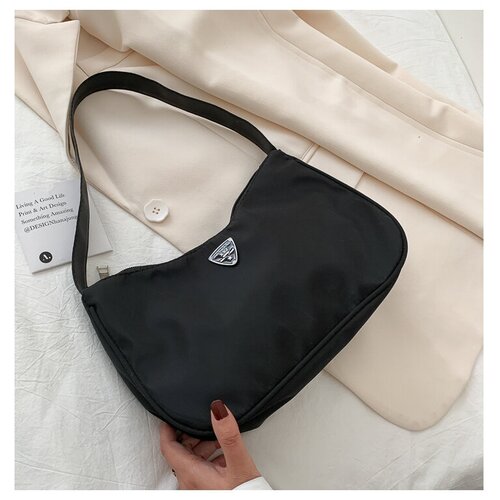 фото Сумка багет черная женская , мужская красивая на плечо, рюкзак , клатч женский донъя