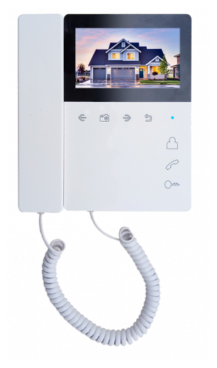 Монитор видеодомофона Tantos Elly-S с трубкой Сенсорные кнопки 4.3" CVBS (PAL)