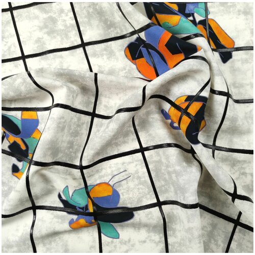 Ткань костюмная жаккард 95% вискоза, 55% полиуретан , 50 см * 142 см, италия