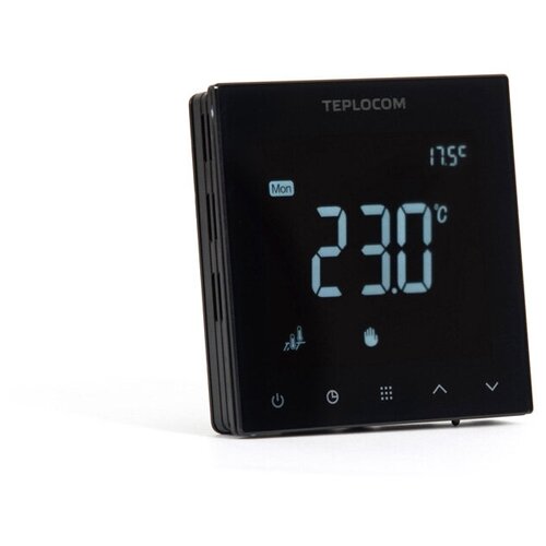 Термостат комнатный Teplocom TSF-Prog/LUX-250/16A NTC терморегулятор teplocom tsf prog 220 16a белый черный термопласт