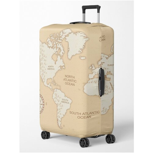 фото Чехол для чемодана , размер s, бежевый cvt