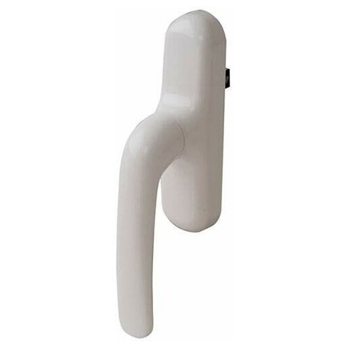 Ручка Prima с блокиратором и микровентиляцией для алминиевого окна, белая RAL9010, 01039410