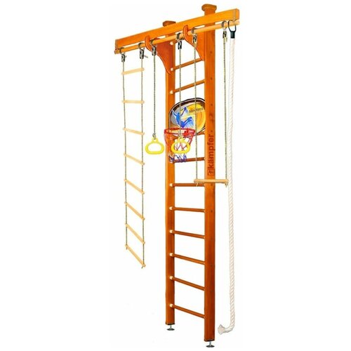 Шведская стенка Kampfer Wooden Ladder Ceiling Basketball Shield, №3 шведская стенка kampfer wooden ladder wall basketball shield 3 м 6 жемчужный белый