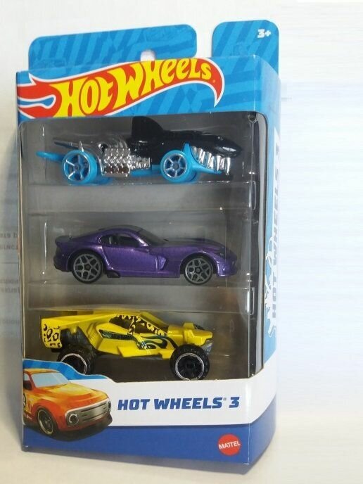 Hot Wheels Игровой набор из трех машинок 1:64 K5904-1