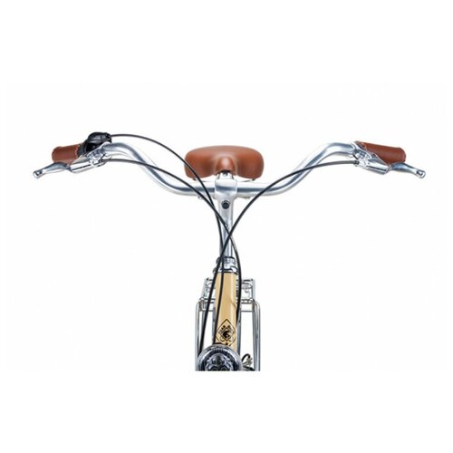 Городской велосипед Bear Bike Sydney с фонарем 2021 бежевый 45см 3230000₽