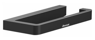 Держатель туалетной бумаги Ravak 10° black X07P565 - фотография № 1