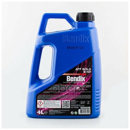 Масло Трансмиссионное Bendix Gold Atf 8 Hp Синтетическое 4 Л 183065b BENDIX183065B