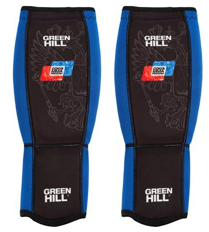 Защита голень Green Hill SIU-6373 Союз ММА Blue (L)