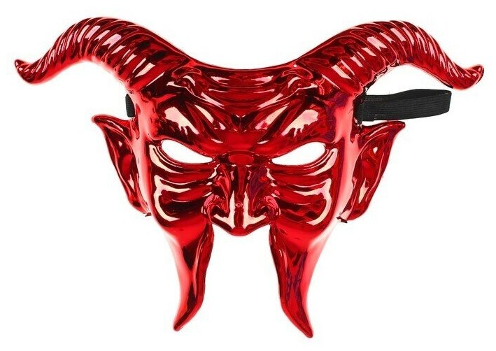 Карнавальная маска Дьявол , цвет красный